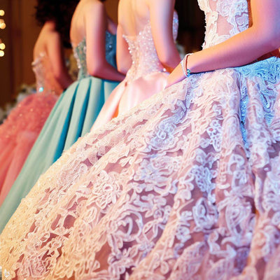Choosing the perfect fabric for your Quinceañera dress