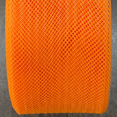 2" Wide Crinoline Webbing Horse hair Trim Braid for Sewing Polyester | Lace USA - Horse Hair 2" Wide Orange 