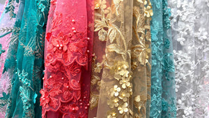 Embroidered Fabric from LaceUSA 