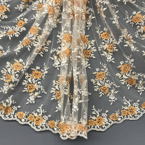 Embroidered lace Fabrics - Plain
