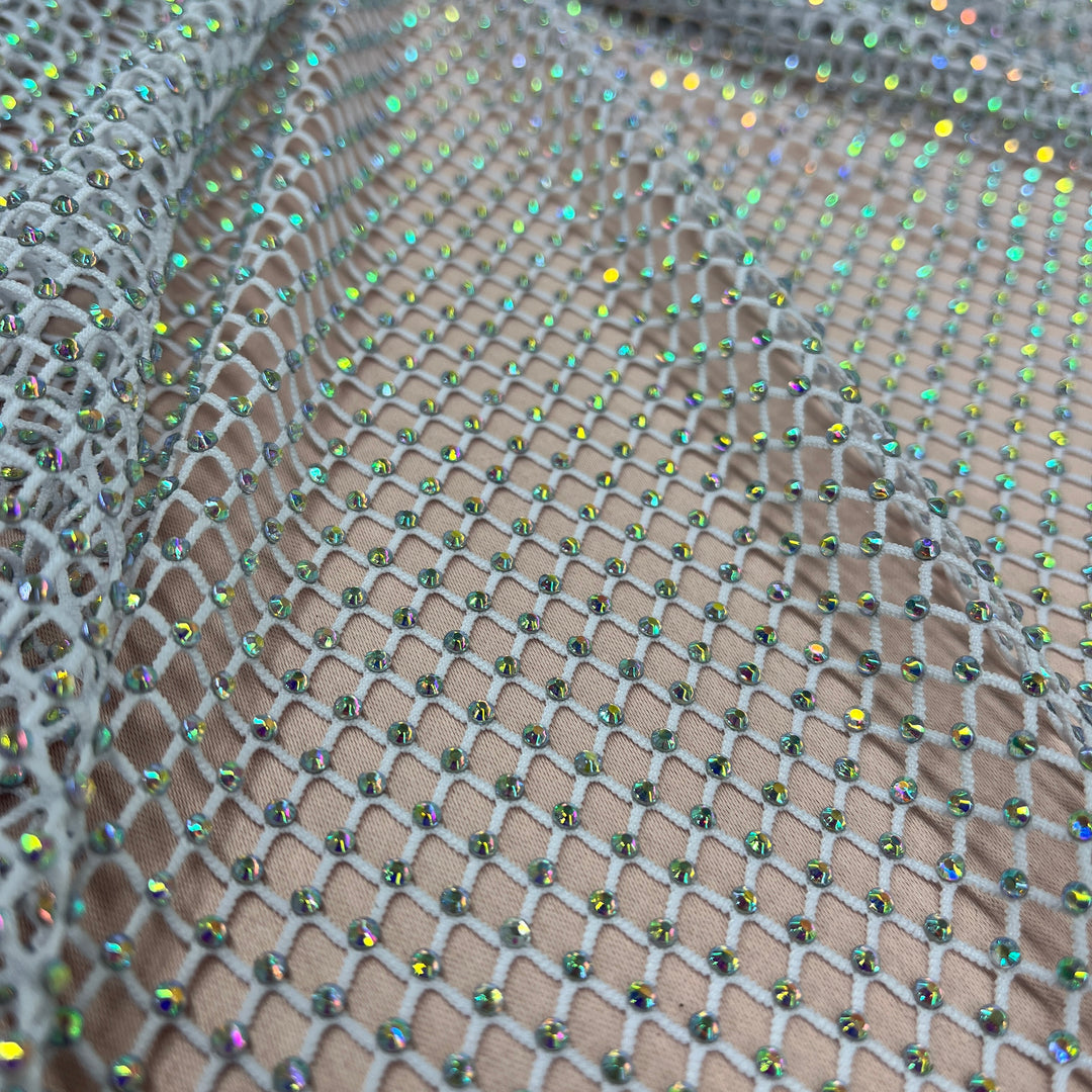 diamond fish net Diamond Fishnet Fabric 4 Way Stretch | Lace USA