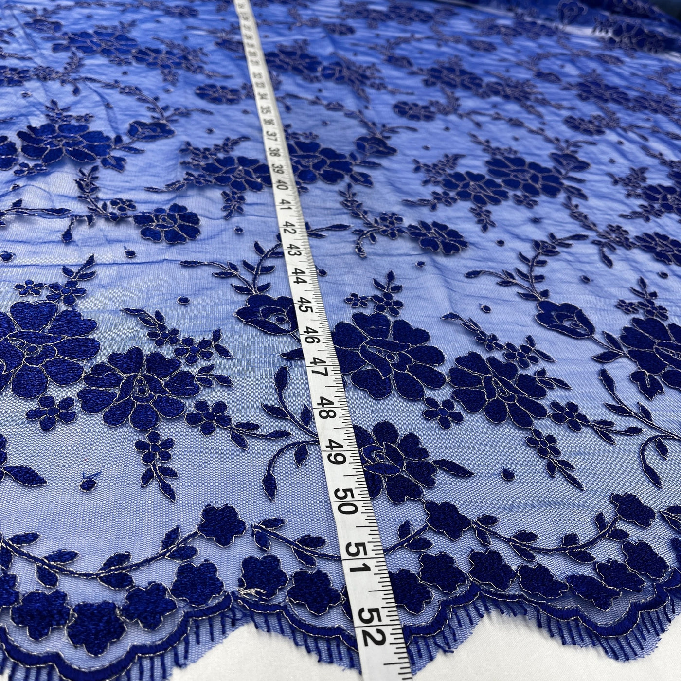 Lace Fabric Embroidered on 100% Polyester Net Mesh | Lace USA - 40861W