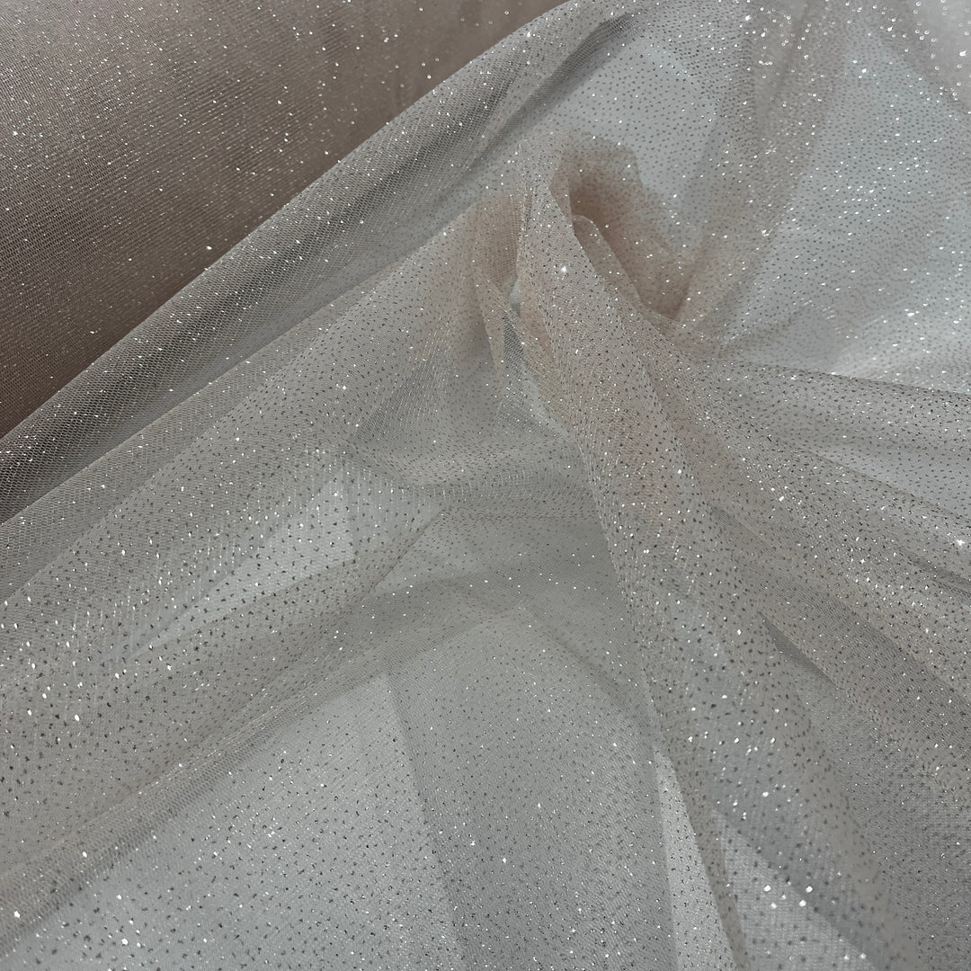 Glitter Mesh Fabric – 60" Wide Sparkle Net for Dresses & Costumes | Lace USA - Glitter Mesh