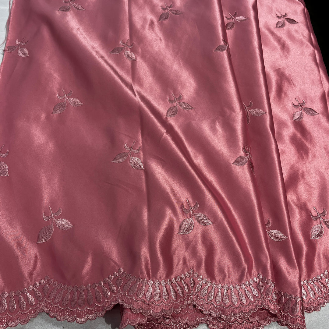 Bridal Lace Fabric Embroidered on 100% Polyester Satin | Lace USA - 30110S