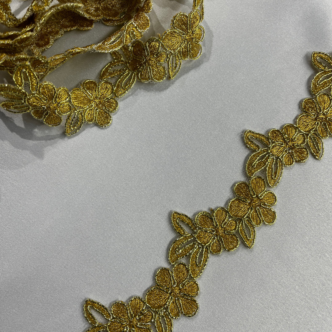 1.5" Corded Floral Lace Trim – Bridal, Quinceañera & Evening Wear Lace | Lace USA - 97107W
