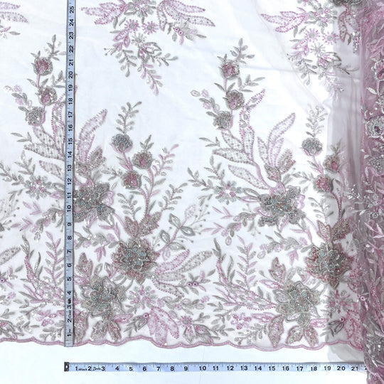 Beaded 3D Floral Lace Fabric – Embroidered Bridal, Quinceañera Lace | Lace USA -  GD-26230