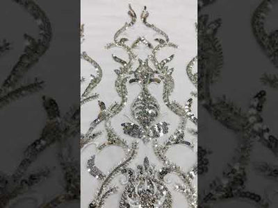 Bridal Lace - Quinceneara Fabric - LaceUSA GD210901- un