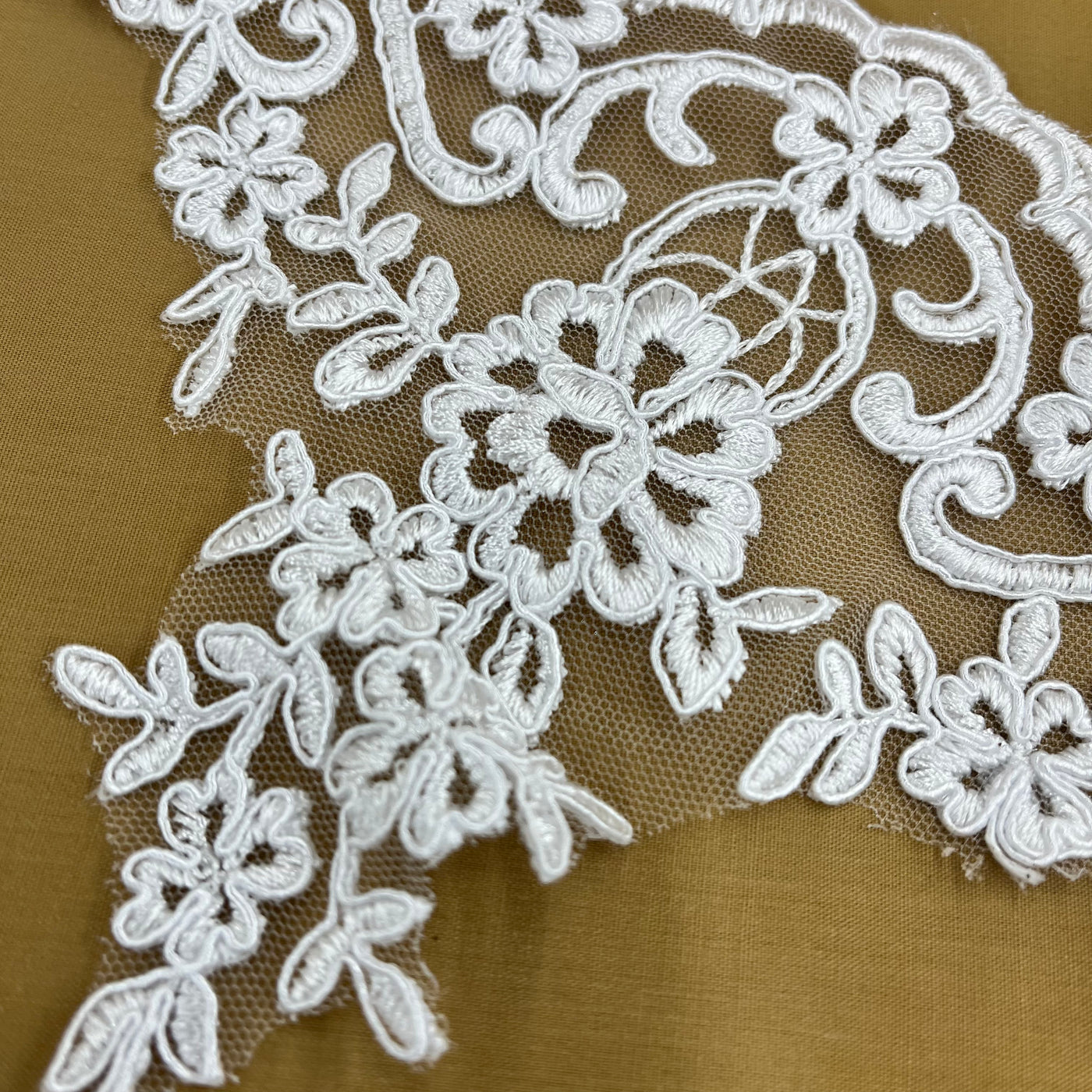 Corded Lace Trimming Embroidered On 100 Polyester Net Mesh Lace USA corded-lace-trimming-embroidered-on-100-polyester-net-mesh-lace-usa
