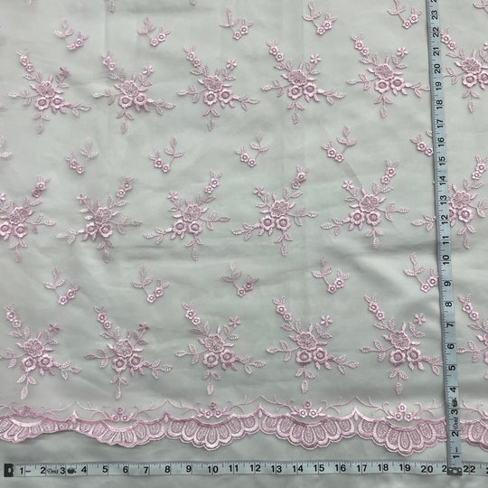 Beaded Lace Fabric Embroidered on 100% Polyester Net Mesh | Lace USA