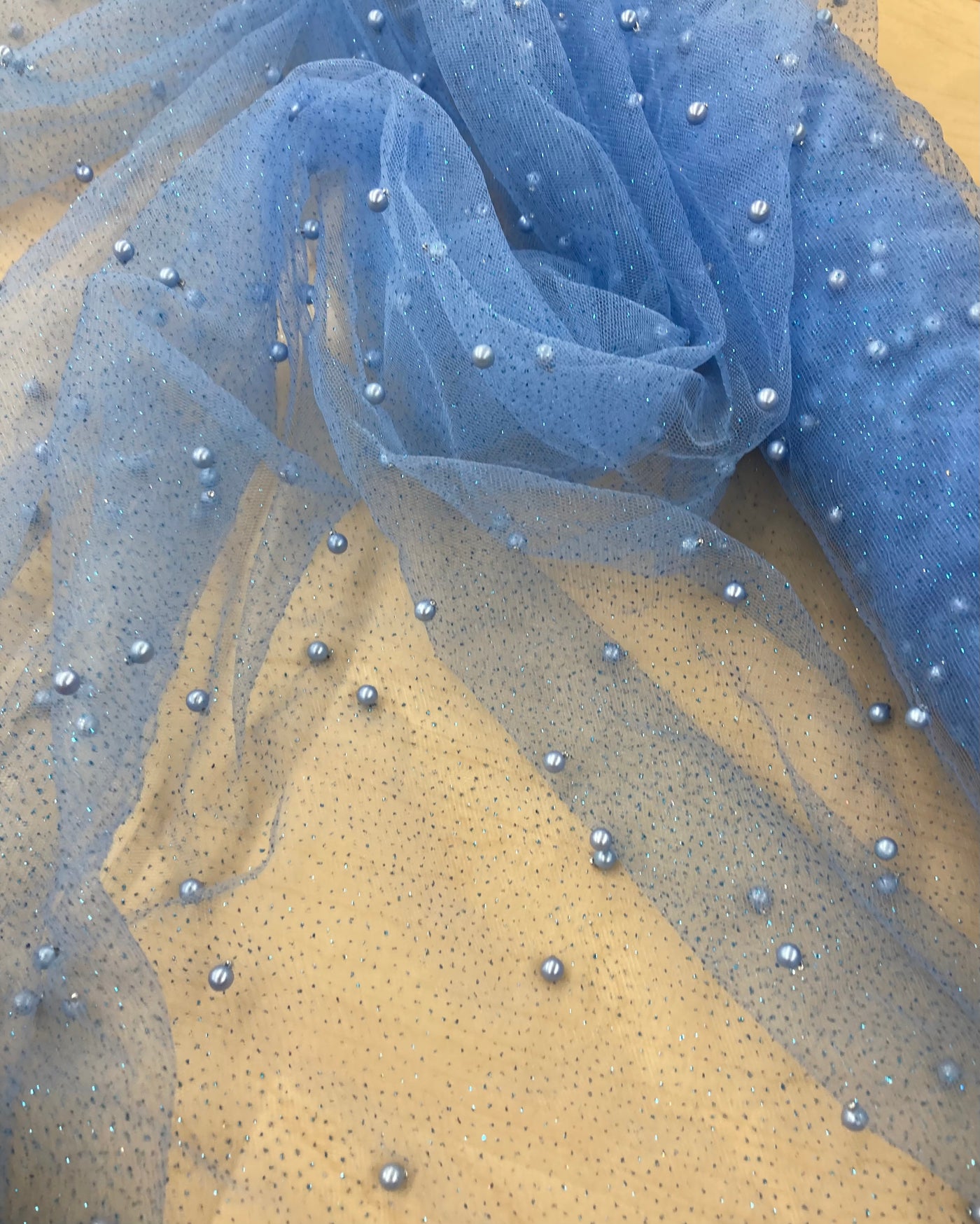 Pearl Glitter Mesh Fabric, Glitter Sequin Fabric