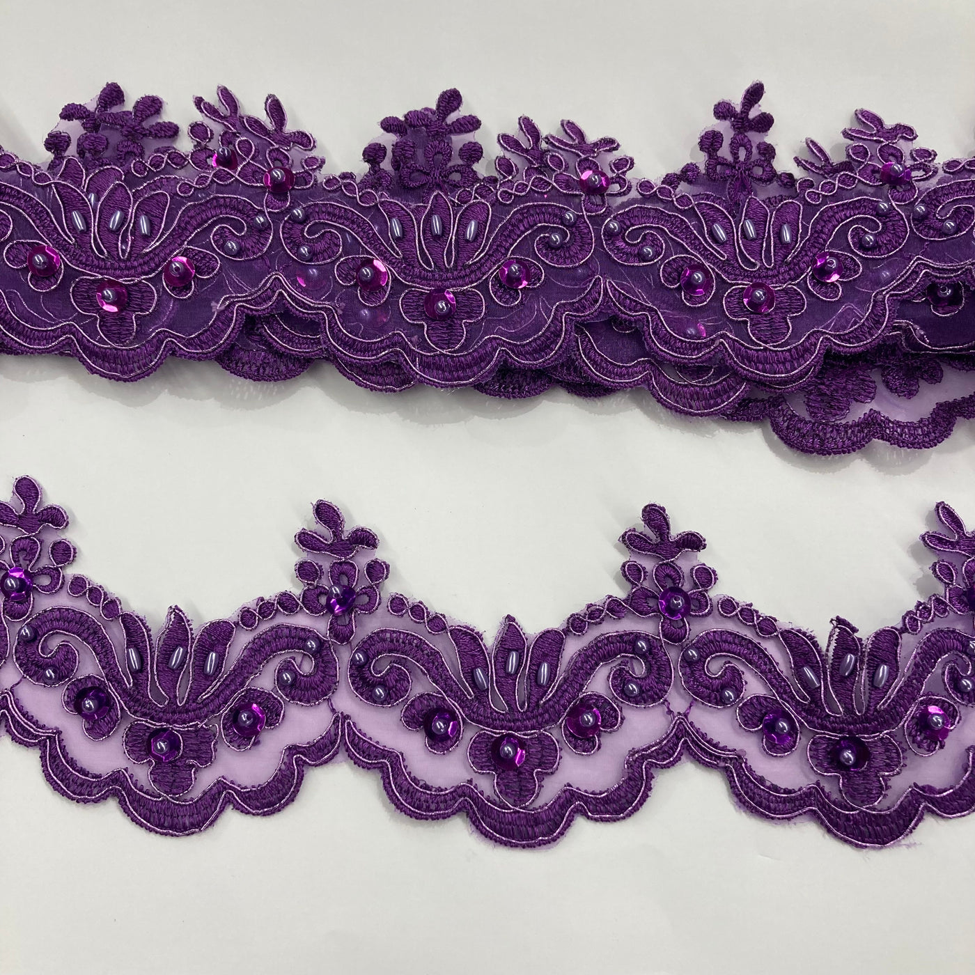 Corded, Beaded & Embroidered Trimming. Lace Usa