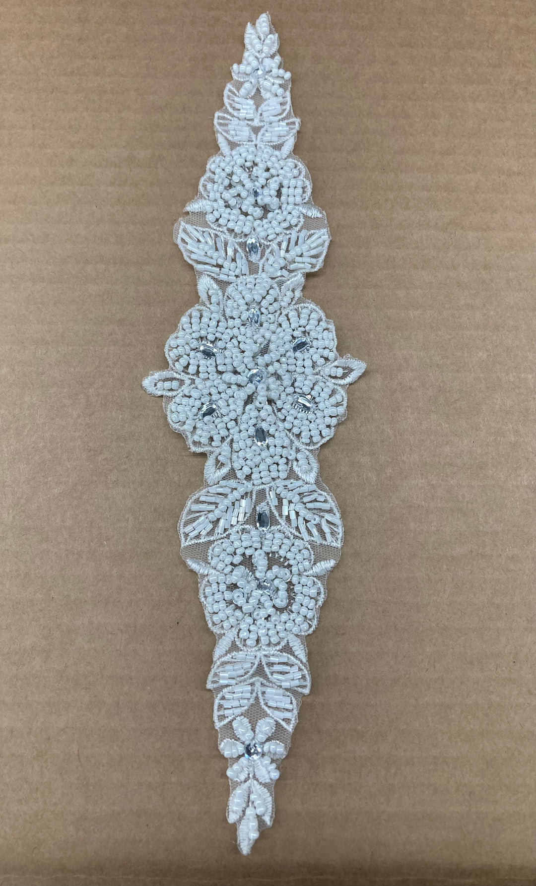 Pearl & Rhinestone Beaded Lace Applique for Bridal, Wedding Dresses & Dance Costumes | Lace USA Pearl & Rhinestone Beaded Lace Applique for Bridal, Wedding Dresses & Dance Costumes | Lace USA