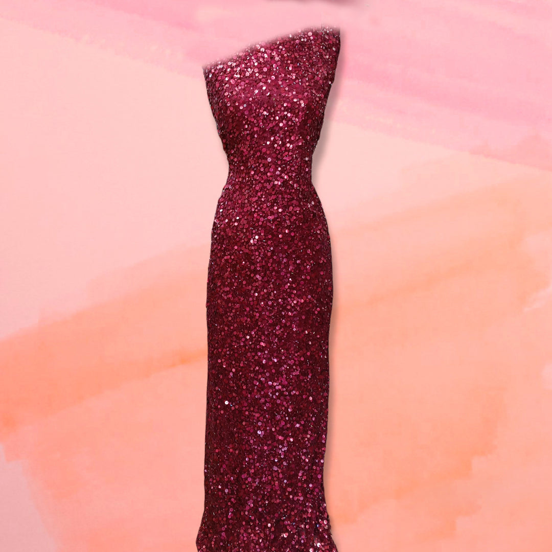 Sequined Lace Fabric Embroidered on 100% Polyester Net Mesh | Lace USA - GD-05 Sequined Lace Fabric Embroidered on 100% Polyester Net Mesh | Lace USA - GD-05